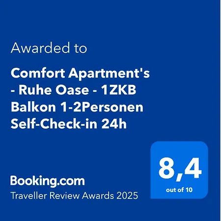 Apartment Deluxe 2 - Ruhe Oase - 1zkb Balkon - Parkplatz