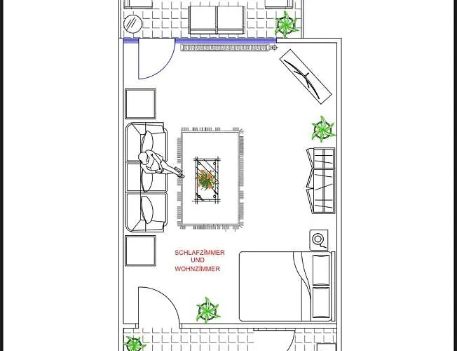 Apartman Deluxe - Ruhe Oase - 1zkb Balkon - Parkplatz - Self Check-in 24h Bad Nauheim