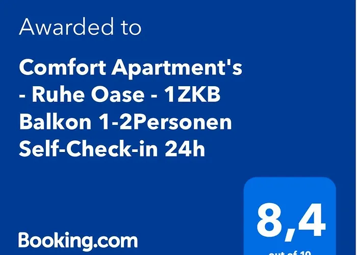 Apartman Deluxe - Ruhe Oase - 1zkb Balkon - Parkplatz - Self Check-in 24h